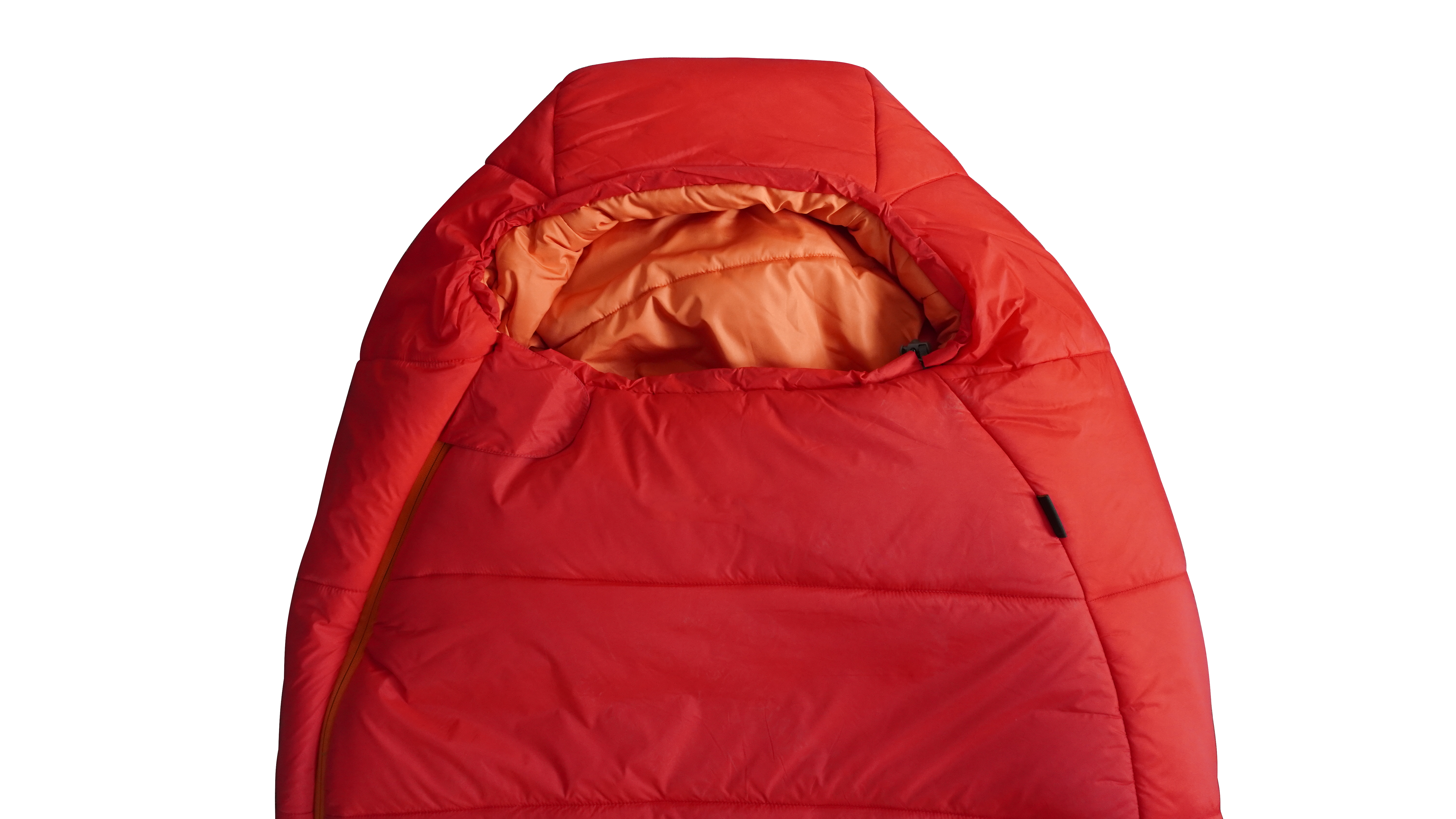 Orange thick mummy sleeping bag